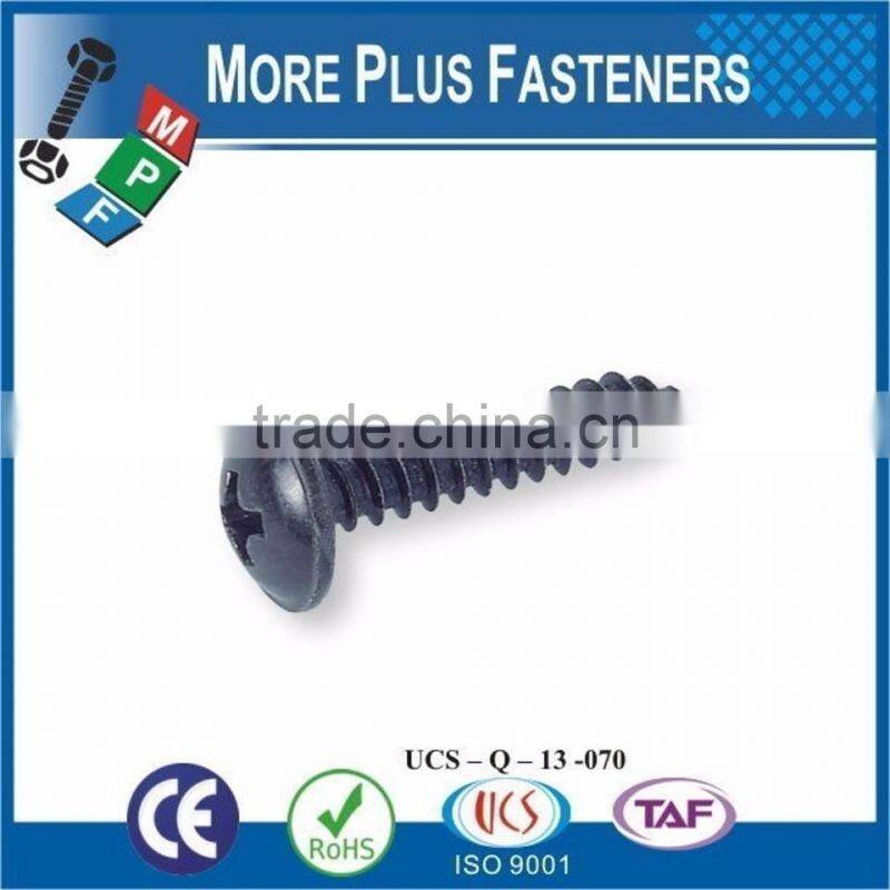 Made in Taiwan DIN 968 Cross Recessed Pan Head with Washer Self Tapping Screw Phillips or Pozi Carbon Steel or Stainless Steel