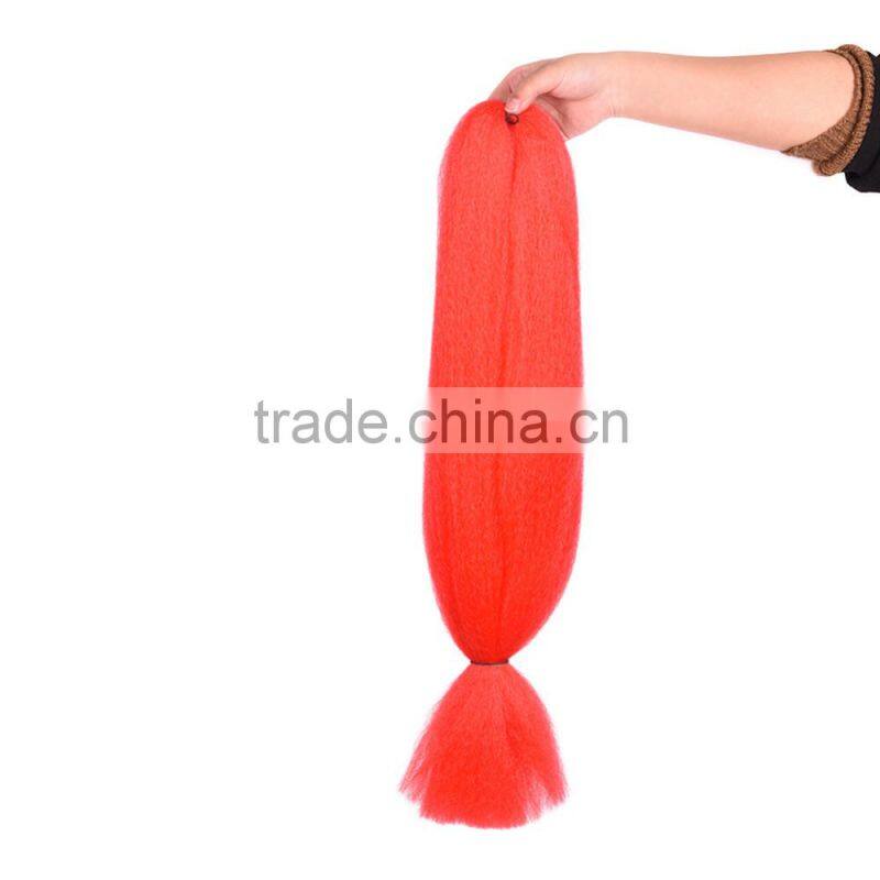 Black Rose Colored Synthetic Hair Extension, Ombre Color Jumbo Braid Hair for Braiding