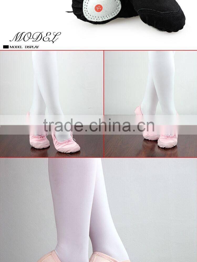 Standard Girls Baby Kids Ballet Slippers Wholesale Split Soft Sole Ballet Dance Shoe Red Black White Beige Pink