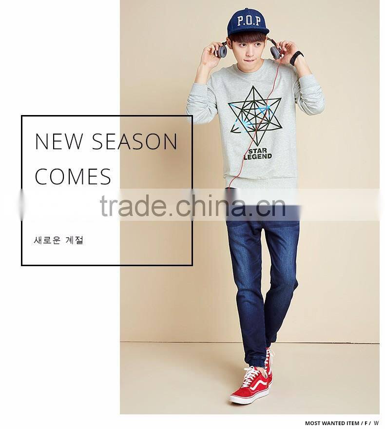 2016 Autumn Sweatshirt Men's Crewneck Long Sleeve Pullover Sweatshirt,Wholesale Casual Crewneck Printed Pullover Sweatshirts