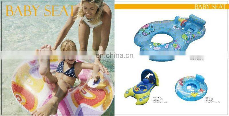 ICTI Approved Professional Adult and Kids Promotional Summer beach and pool toys Inflatable baby swim float seat