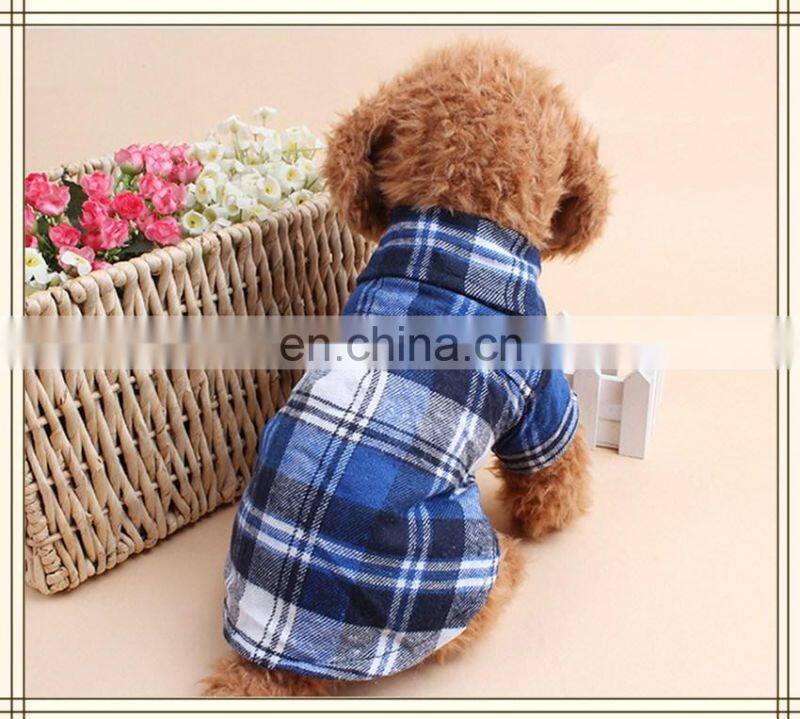 Pet Fashion Plaid Pet Dog Clothes Shirt