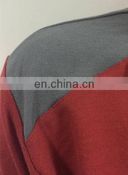 2016 Men's red polo t-shirt with long sleeve