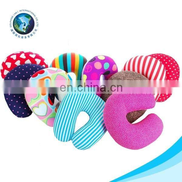Fashion cheap plush blue bear neck cushion customized cute soft animal travel neck pillow