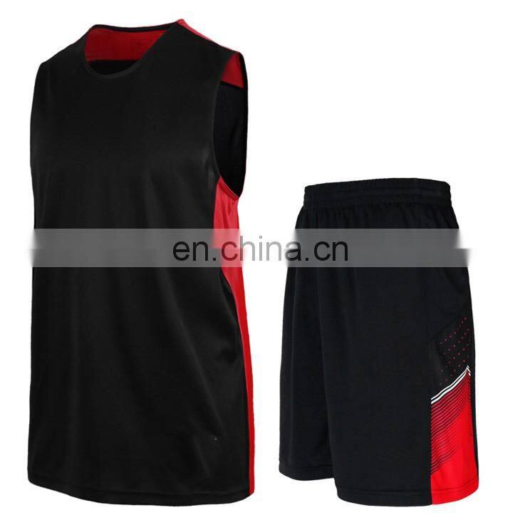 Cheap youth school team mix white and black fashion basketball uniform