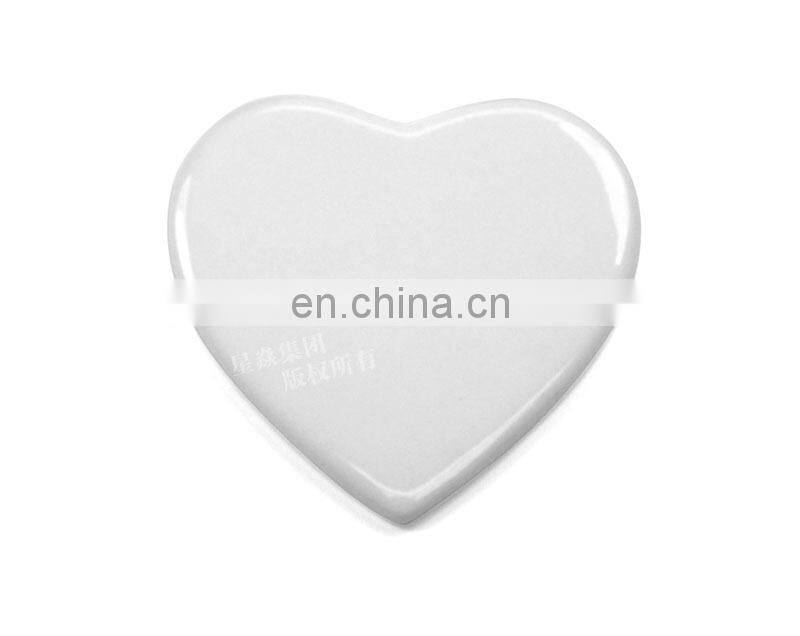 Heart Shaped Sublimation Blank Ceramic Tiles White Ceramic Photo Frame