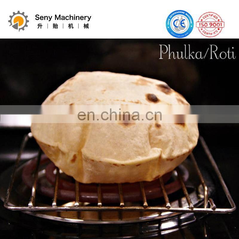 Fully automatic high capacity Chapati Pita Tortilla Roti bread Lavash making machine with natual gas oven