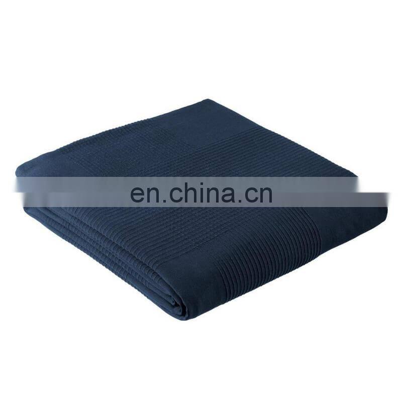 i@home Lightweight textured pattern plain 100% cotton coverlet bedspread