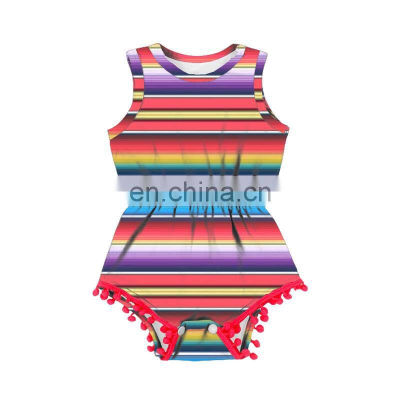 Halloween patchwork design baby romper baby girl romper for likeable newborn super quality pom pom body suit