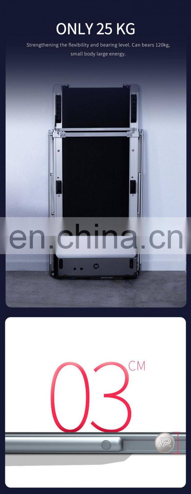 The world's thinness mini home treadmill gym walking foldable mini treadmill