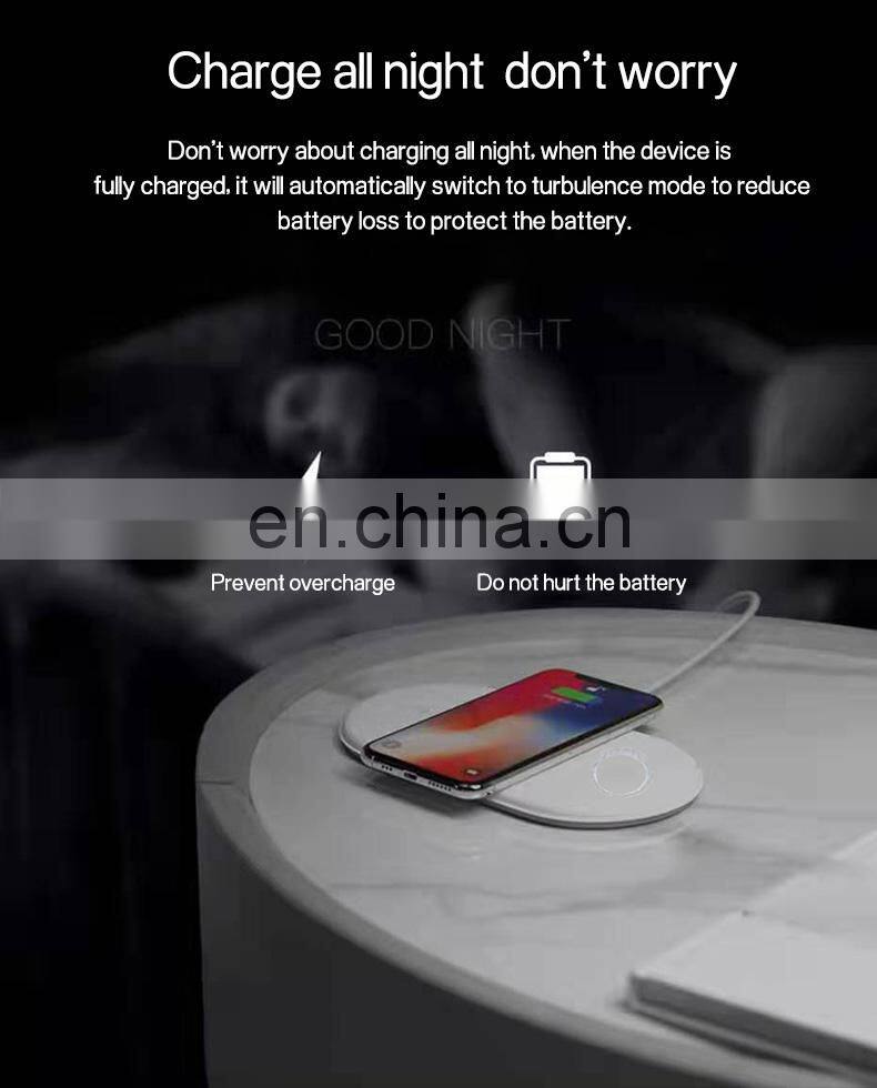 Wireless Fast Charger Newest 2019 Shenzhen Universal Fast Sucker Watch Mobile Phone Headset 3 In 1 Power Bank Wireless Charger