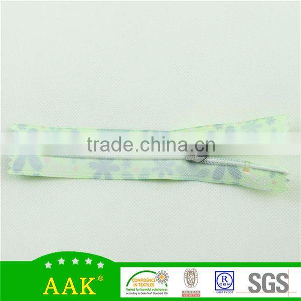 Different types of zippers 5# fancy waterproof closed end nylon zipper