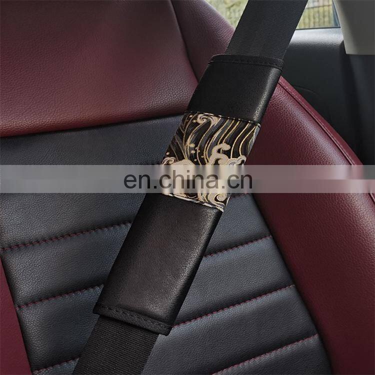 Automotive upholstery accessories - Universal soft seatbelt shoulder cuff hand brake sleeve automotive accessories
