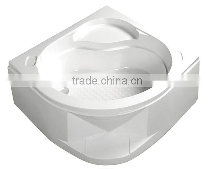 Freestanding White Acrylic Bathroom Portable Irregular Deep Shower Tray