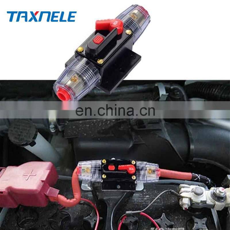 150/100/50/30/20/40/60/80A 12V Car Truck Audio modification Stereo Amplifier Circuit Breaker Automatic Reset Fuse Holder Switch