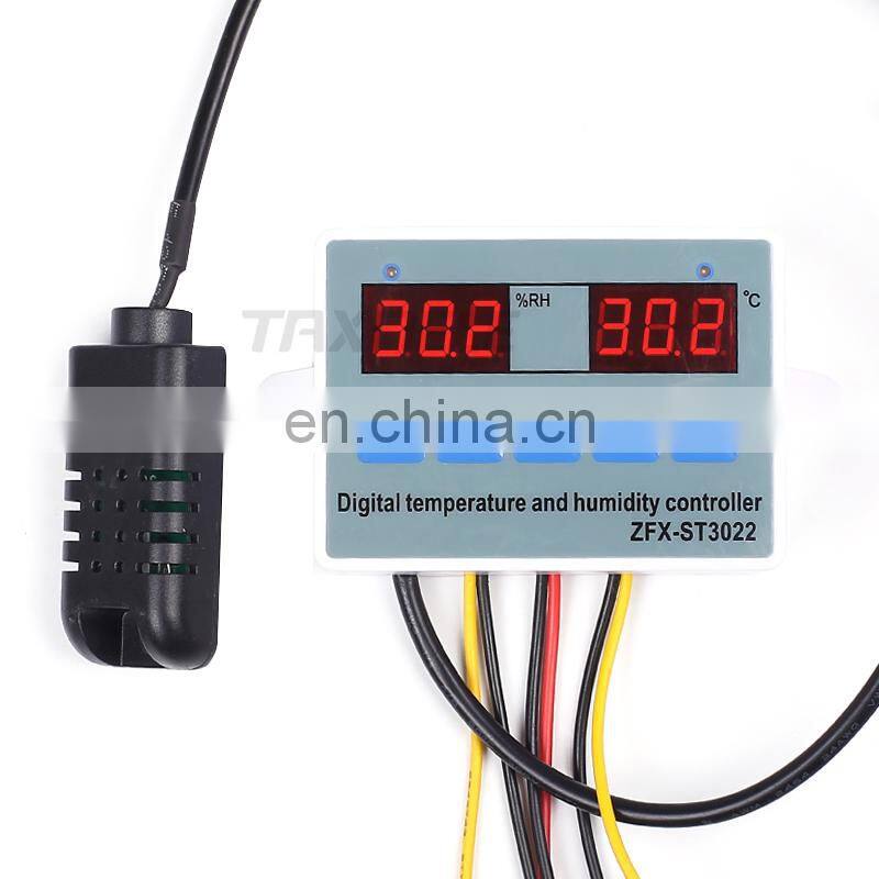 Digital Temperature Humidity Controller Regulator Thermostat Hygrostat Thermometer Hygrometer Control with Humidity Sensors 220V