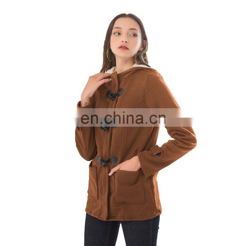 Wholesale custom women's jackets Mid-length Long sleeve Casual and comfortable Autumn and winter Loose Sports coat
