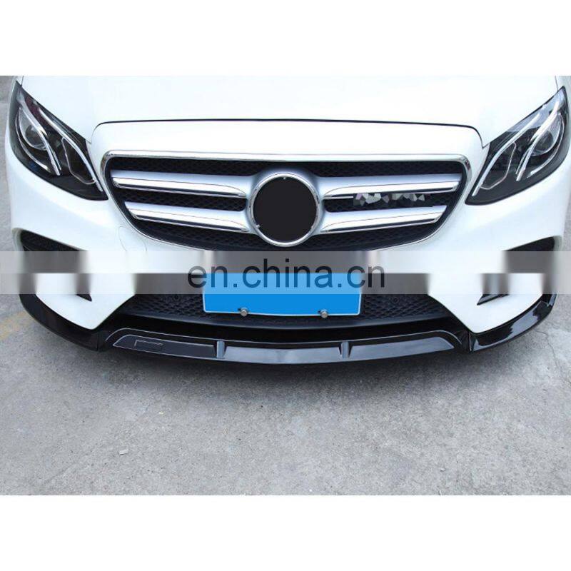 Honghang Factory Manufacture Body Kits Splitters Spoilers, Front Bumper Lip For Benz E Class W213 E200 E300 E320 2016-2019