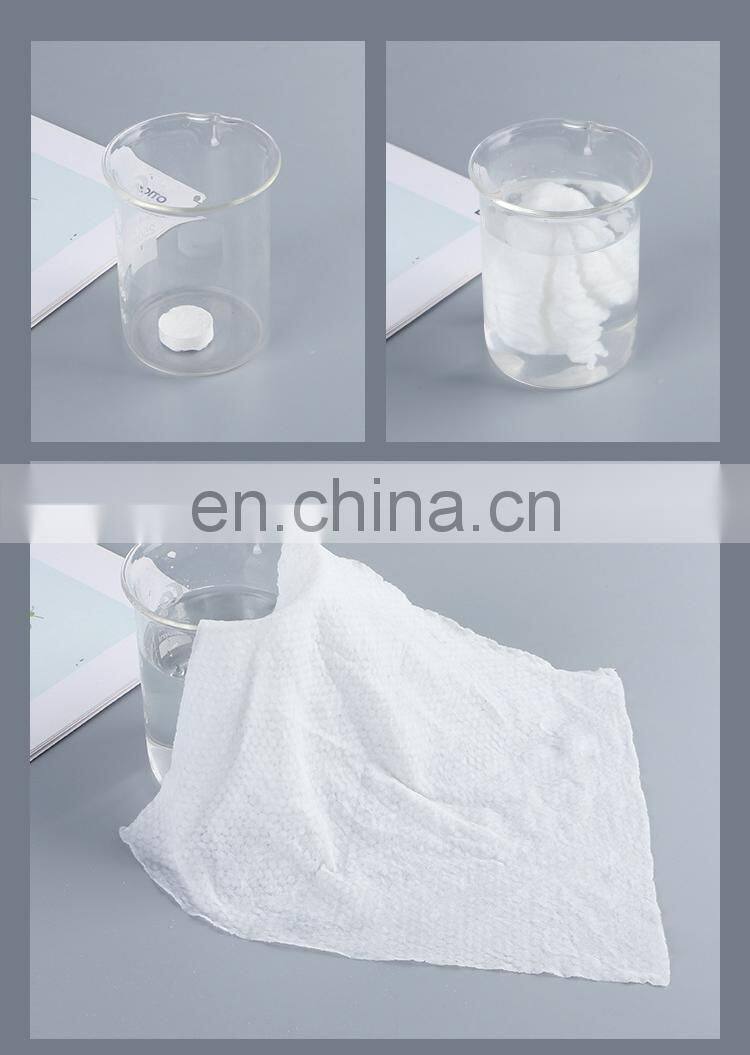 High Quality Coin Tissue Facial Towal Compressed Disposable Nonwoven Cleansing Face Towel Hand Cotton Tacial Towels