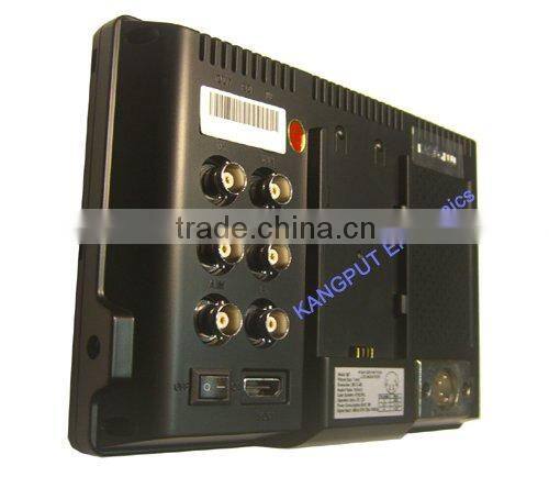 7inch LCD CCTV Monitor With DVI (Optional:HD-SDI input)