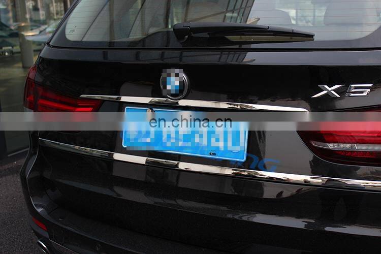 Stainless Steel Rear Door Trunk Lid Cover Trim Sticker For BMW drive Emblem Logo X5 F15 X5M F85 Car Accessories
