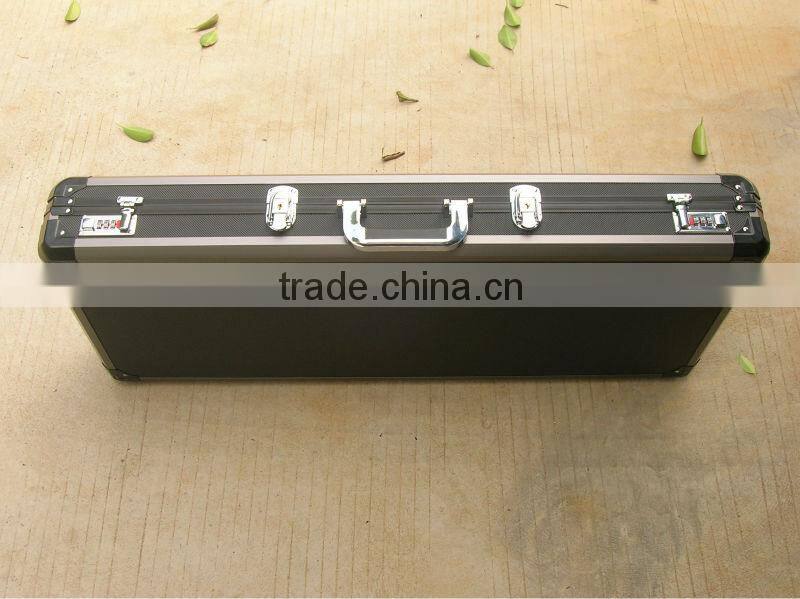 black aluminum case equipment gun case hard storage carry case
