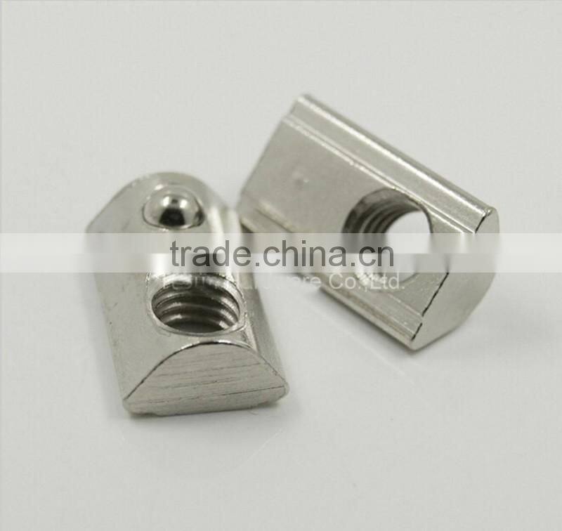 m6-40 m6-45 roll in t nuts with ball spring rivet nut raw cashew nut prices bolt nut