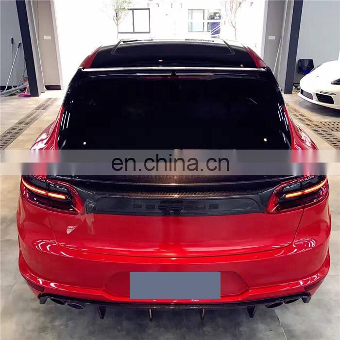 Runde Newest For Porsche Macan Upgrade Wide Body Kit Front Rear Bumper Side Skirts Fender Spoiler Door Trim Tail Box Cover