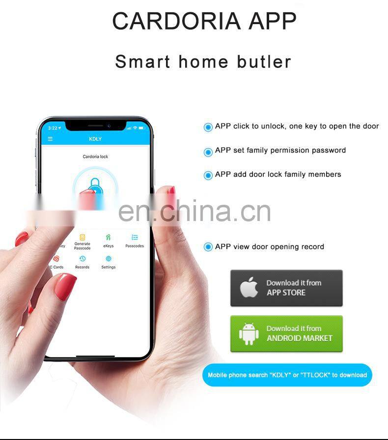 Security Ble Ttlock App Rfid Card Electronic Digital Hotel Lock For Hotel Apartment Airbnb