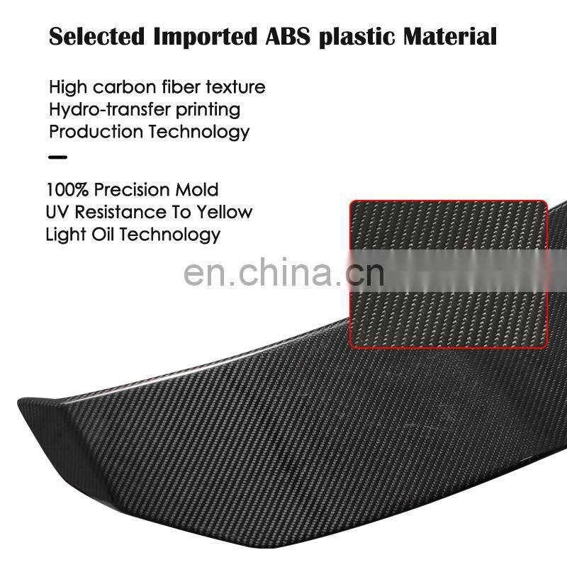 Large Inventory Gloss Carbon Fiber ABS Brake Light Electric Car Spoiler Rear Trunk Spoiler For Citroen C5 2010-2022