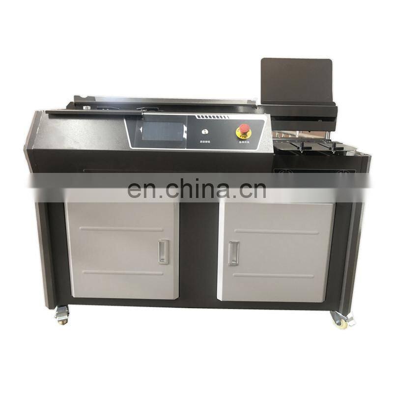UK5 7inch Touch Screen Silence mute Hot thermal glue book cover binder, notebook hotmelt glue bookbinding machine