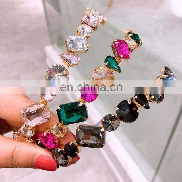 In Stock 2020 Bling Designer Diamond Women Rhinestone Headbands