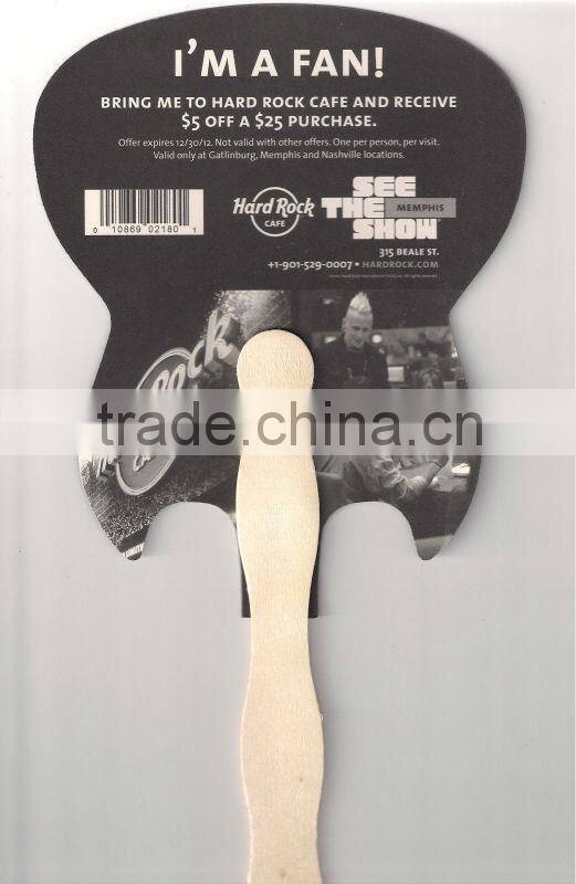 wood paddle fan manufacturer, China wood hand fan with cardboard paper