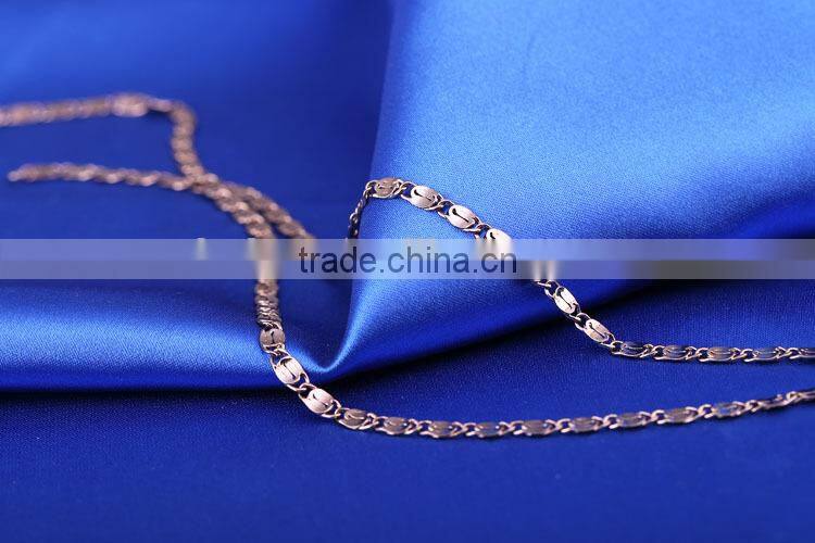 2015 china wholesale chain gold jewellery long fashion chain & coffee gold plated link chain