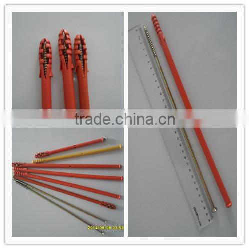 Exterior wall insulation fastener with steel nails