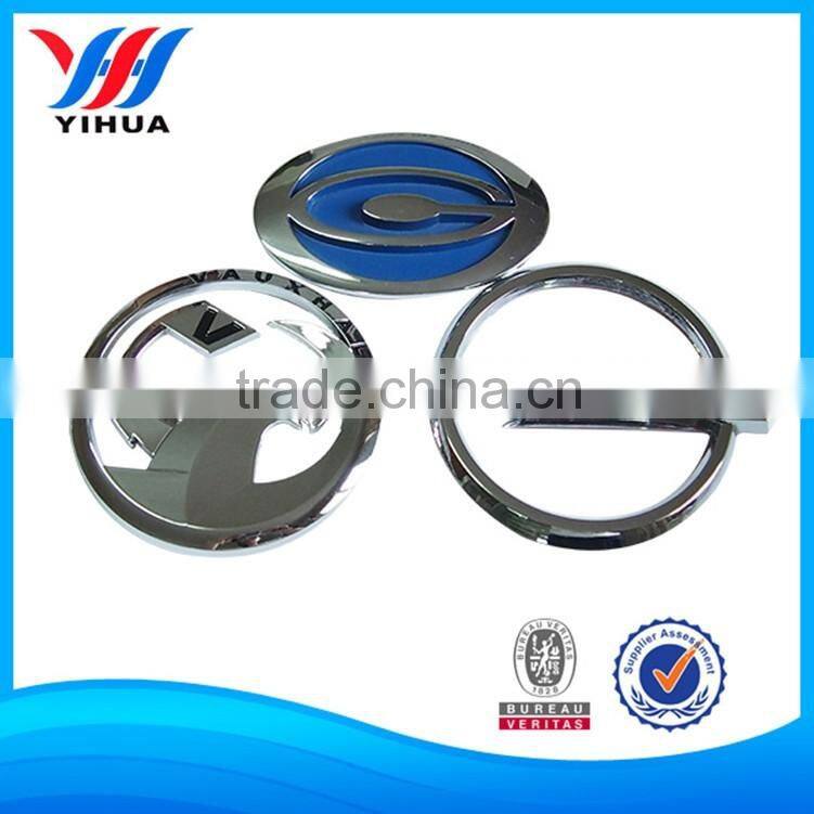 Custom chrome car emblem badge logo / high quanlity abs auto emblems