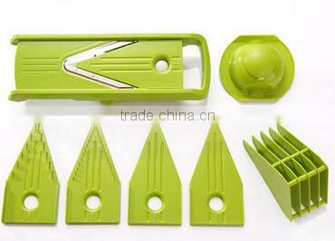 Multifunctional 5 in 1 V slicer manual kitchen mandolin slicer/kitchen gadget