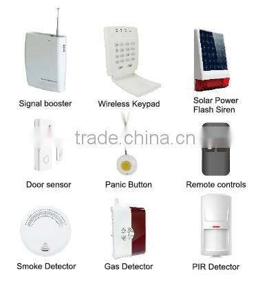 China product !! Solar powered burglar alarm intrusion detection system device 007M2BX