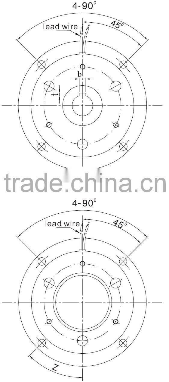 Industrial machine bearing electromagnetic brake