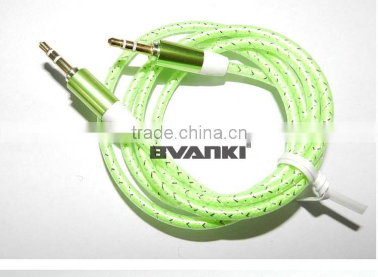 2016 top selling products in alibaba AUX Cable, 1m 3.5mm Male Mini Plug Stereo Audio Cable for iphone 6s phone unlocked