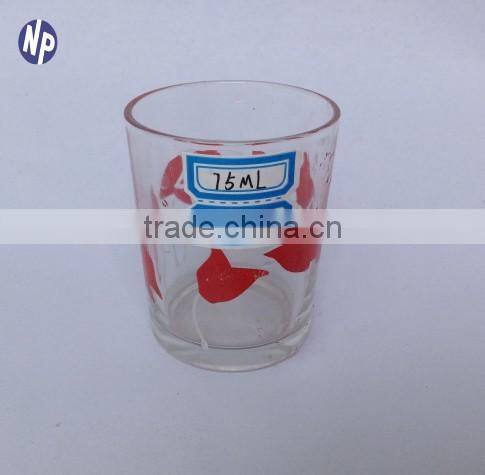 3oz printed wholesale whisky shot glass