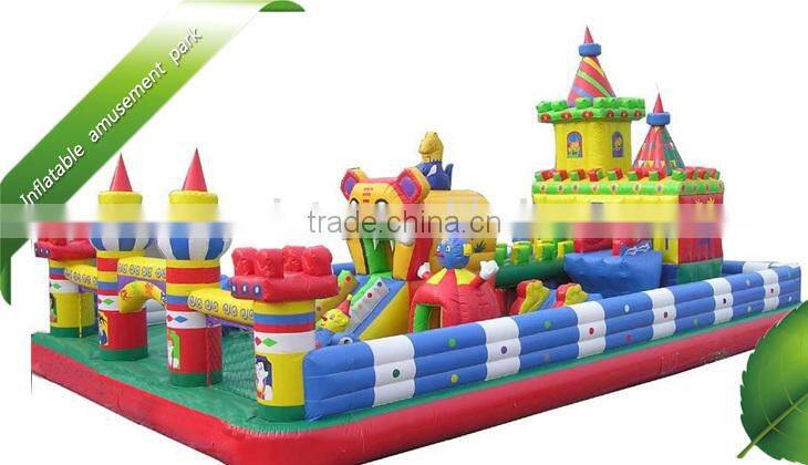 Castle inflatable amusement park for sale ,inflatable fun city for kids ,amusement park