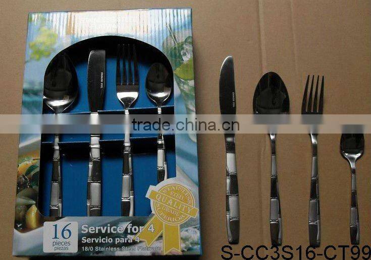 stainless steel tableware utensil sets