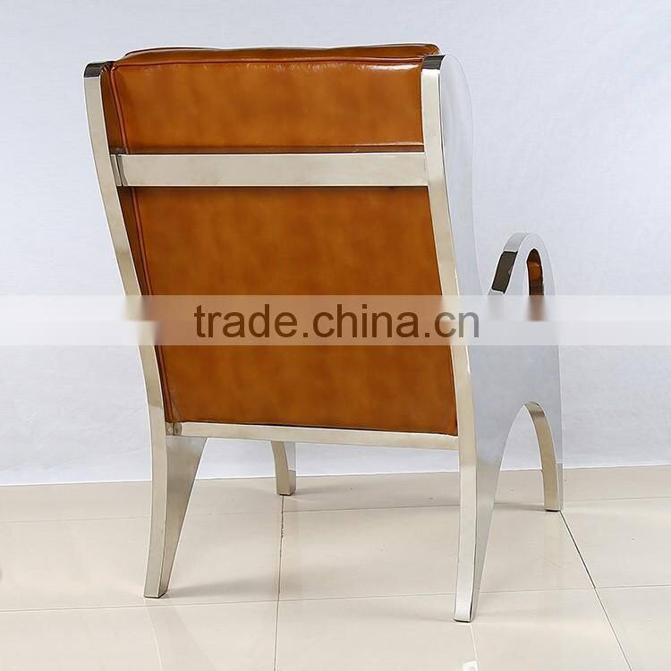Stainless steel handrails hotel chair