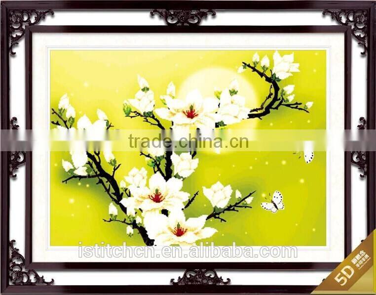 Magnolia flower 2014 new 3D cross stitch