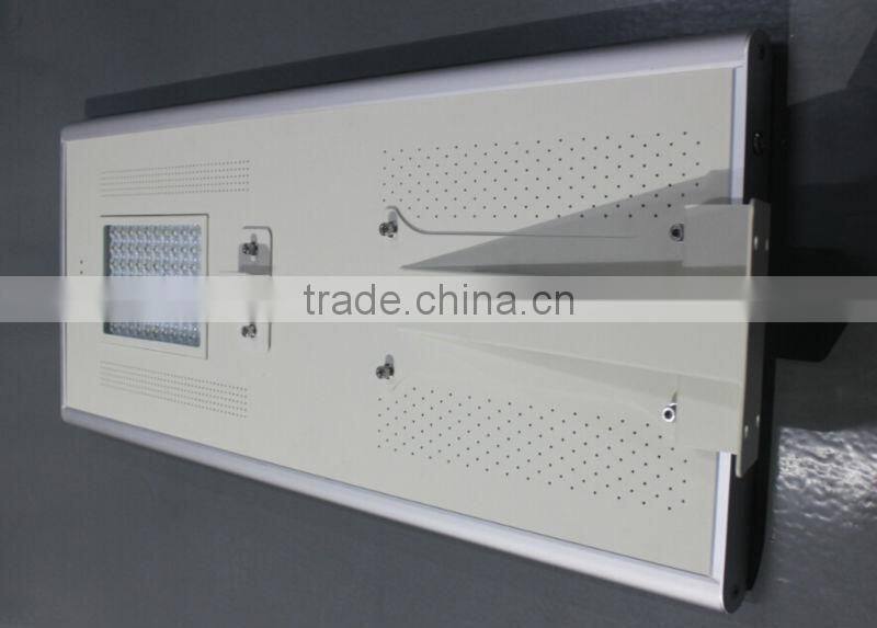 70 Watt solar Led Street Light, Smart All In one Solar Street Light Led IP65 CE ROHS with 5 years lithium battery