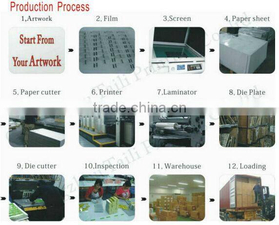 custom made&printed hair extension boxes wholesale factory price