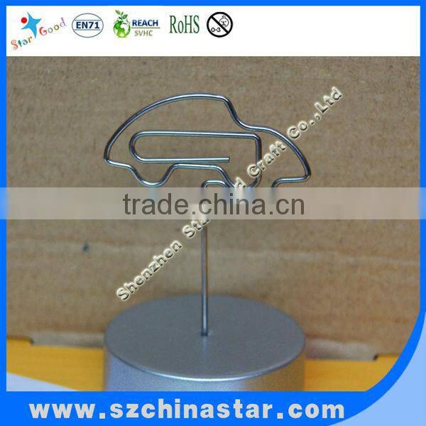 120cm height silver circle place card holder custom animal shape clip