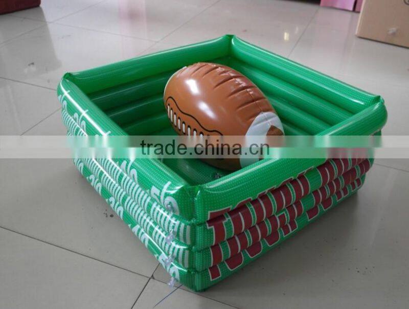 pvc inflatable rugby beer cooler /inflatable rugby ice cooler