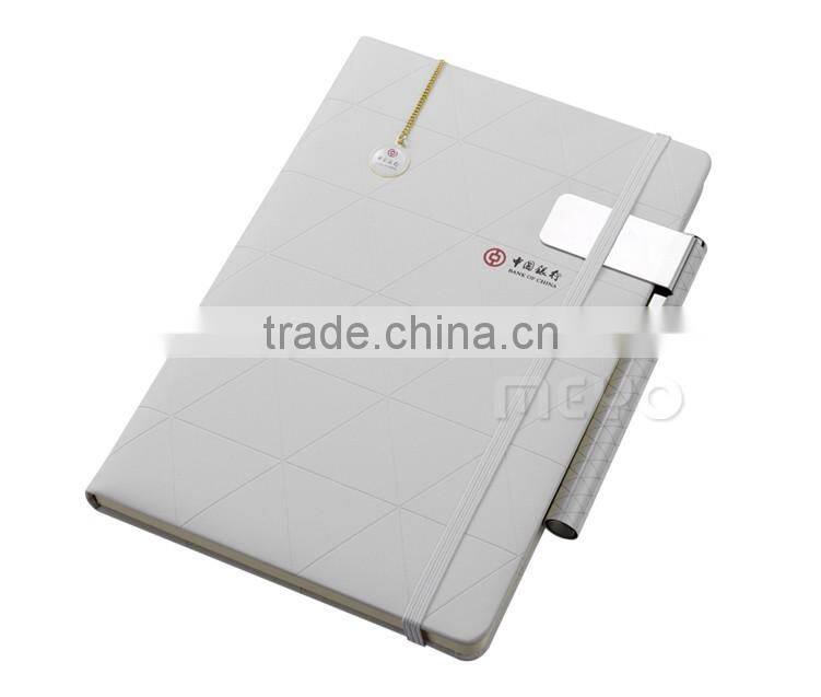 Lucury vacuum bottle pen ballpoint notebook leather locker bookmark with paper bag